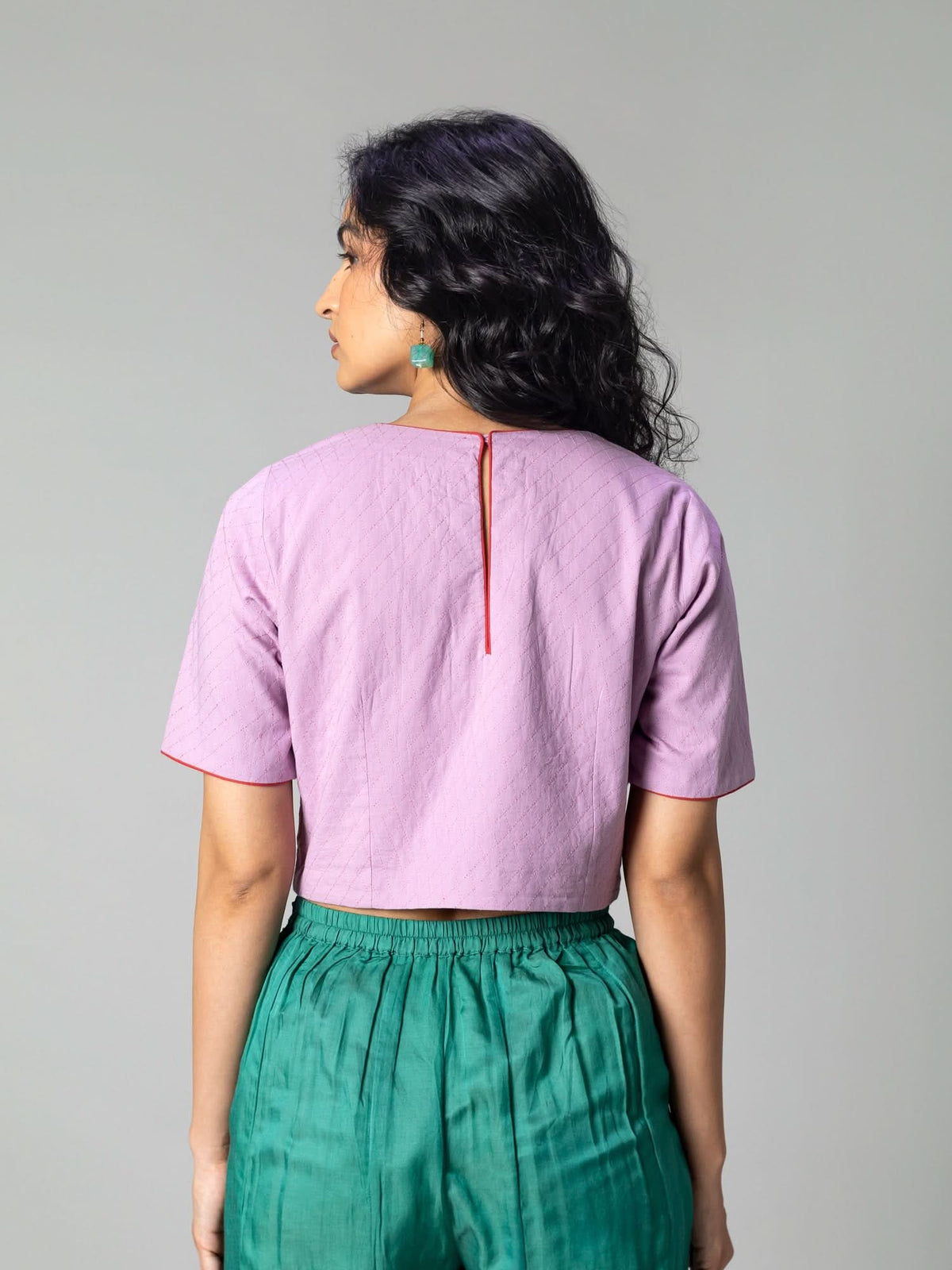 Mira Lavender Blouse