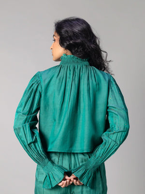 Basil Green Blouse