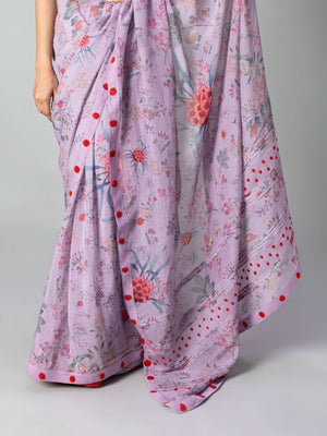Virelia Lavender Saree