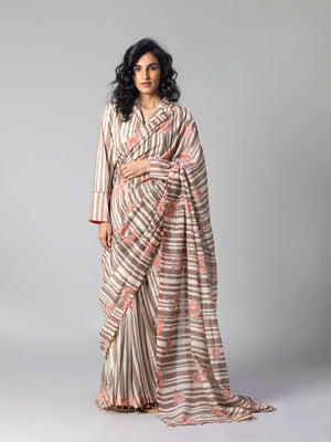 Raya Mud Natural Saree