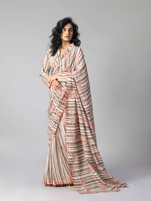 Raya Mud Natural Saree