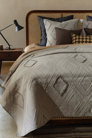 Paragon  Set of 3 Steel Grey Bedding Set