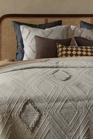 Paragon  Set of 3 Steel Grey Bedding Set