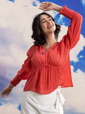 Tsubaki Coral Top
