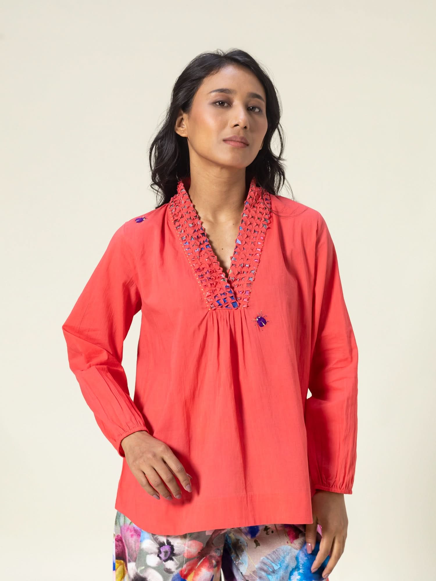 Erin Coral Top
