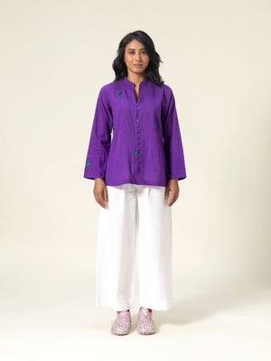 Bugsy  Purple Shirt