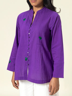 Bugsy  Purple Shirt