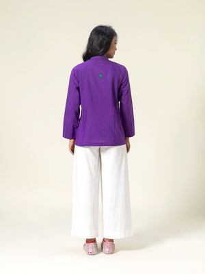 Bugsy  Purple Shirt