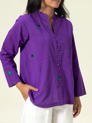 Bugsy  Purple Shirt