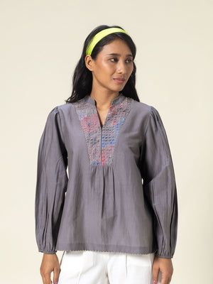 Suzu Grey Top