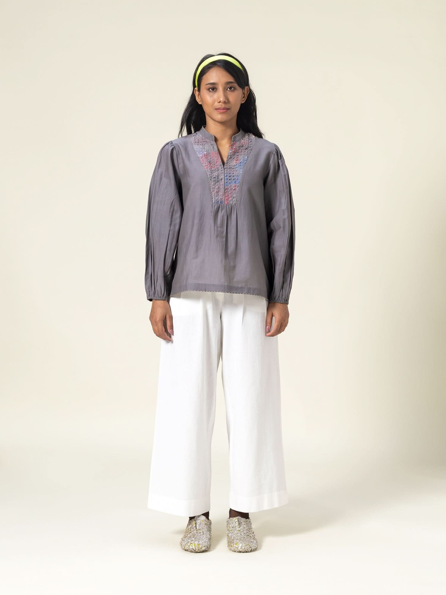 Suzu Grey Top
