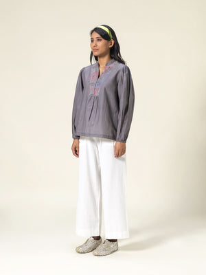 Suzu Grey Top