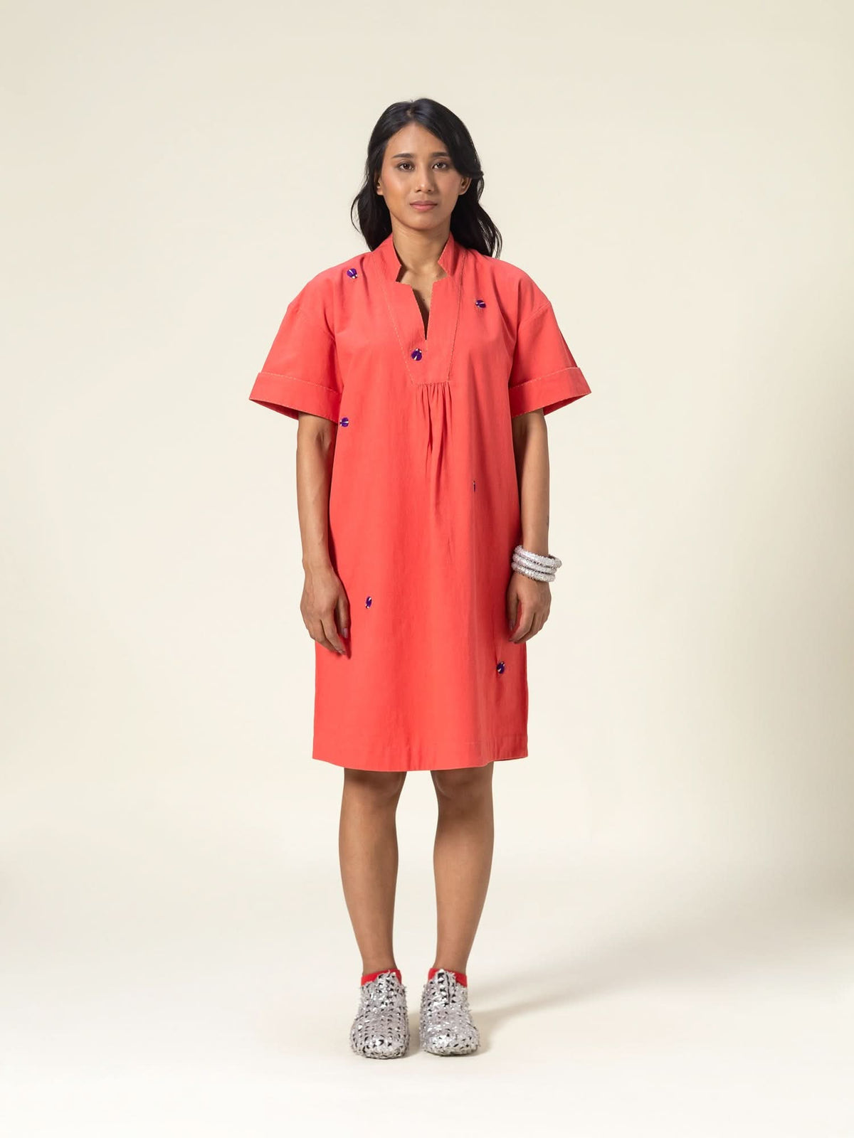 Tessa Coral Dress