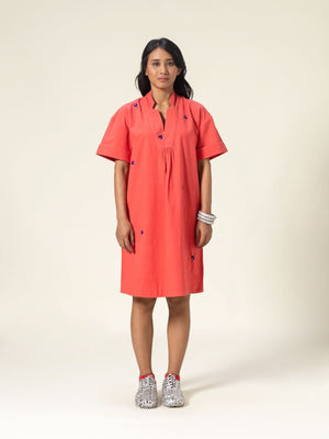 Tessa Coral Dress