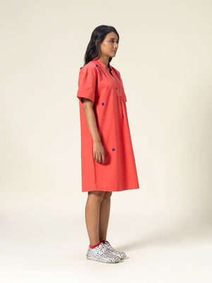 Tessa Coral Dress