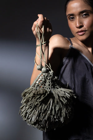 Cinth Green Potli Bag