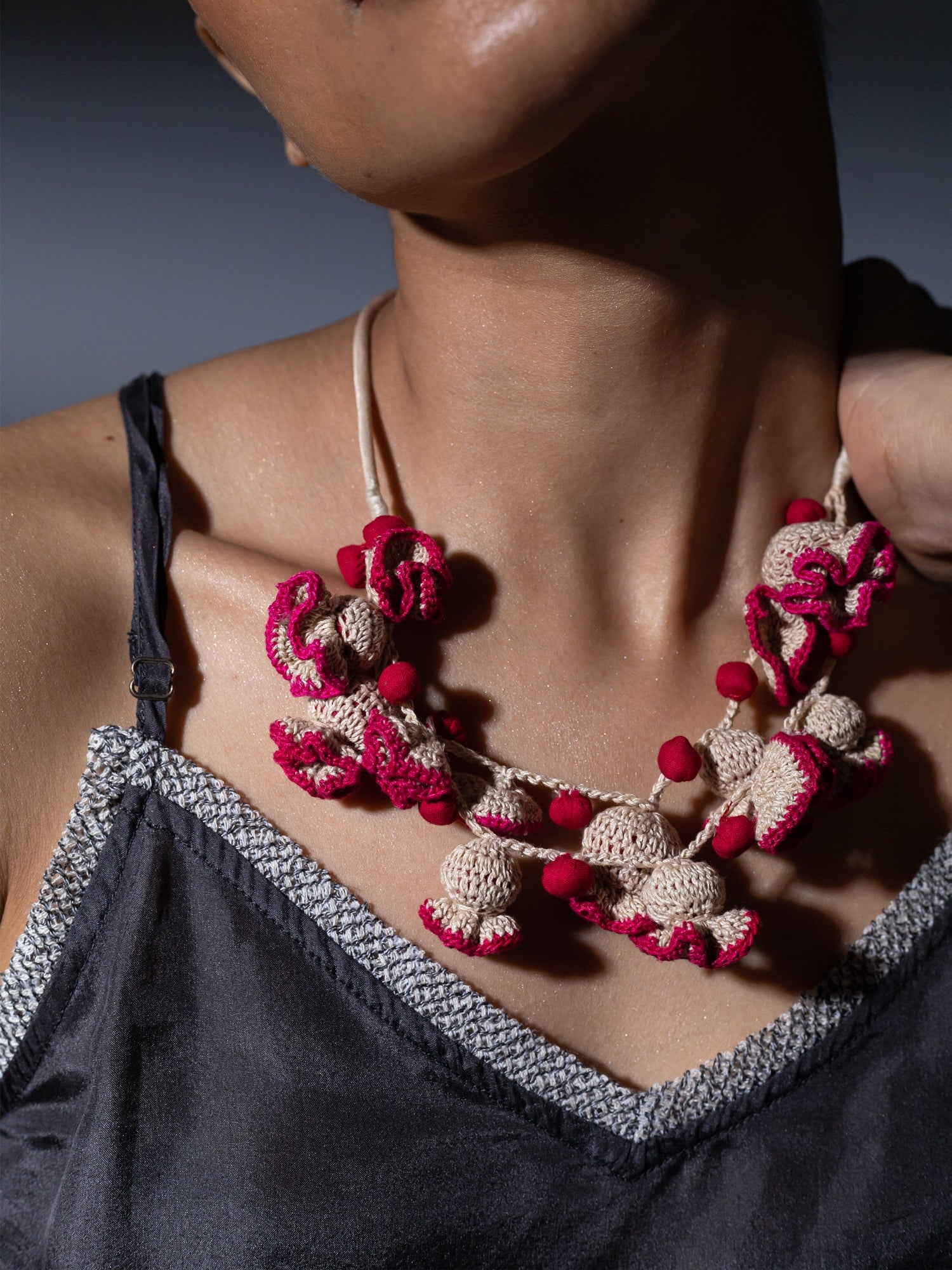 Wadud Beige Pink Necklace