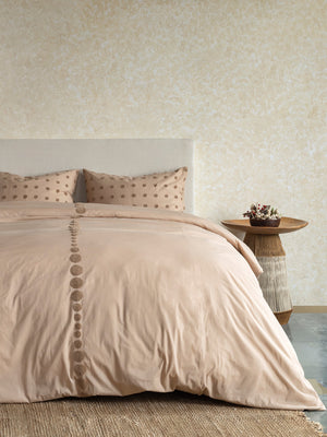 Polka set of 3 Stone Duvet Cover