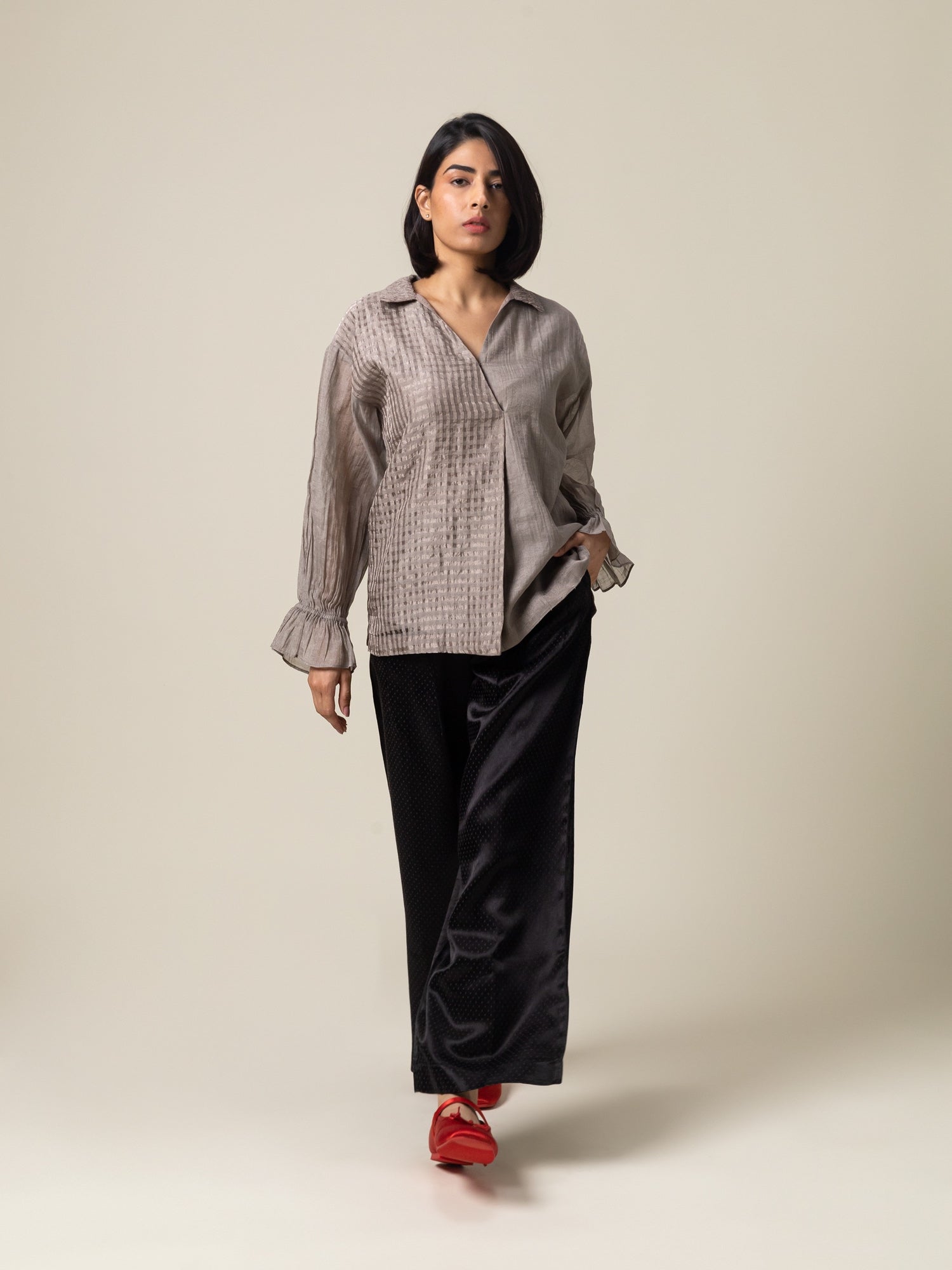 Shingen Grey Top