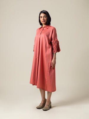 Rumoi Coral Dress