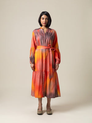 Koetoi Coral Grey Dress