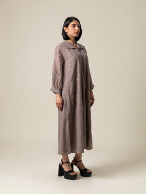 Tahoe Grey Dress – Shades of India Crafts PVT LTD