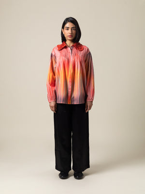 Teshio Coral Grey Shirt