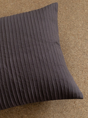 Ribline Charcoal Cushion Cover