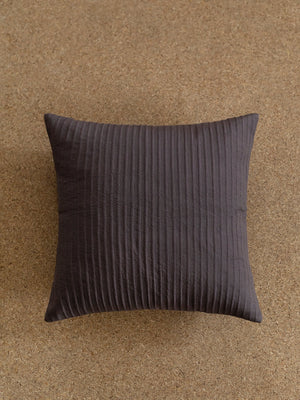 Ribline Charcoal Cushion Cover