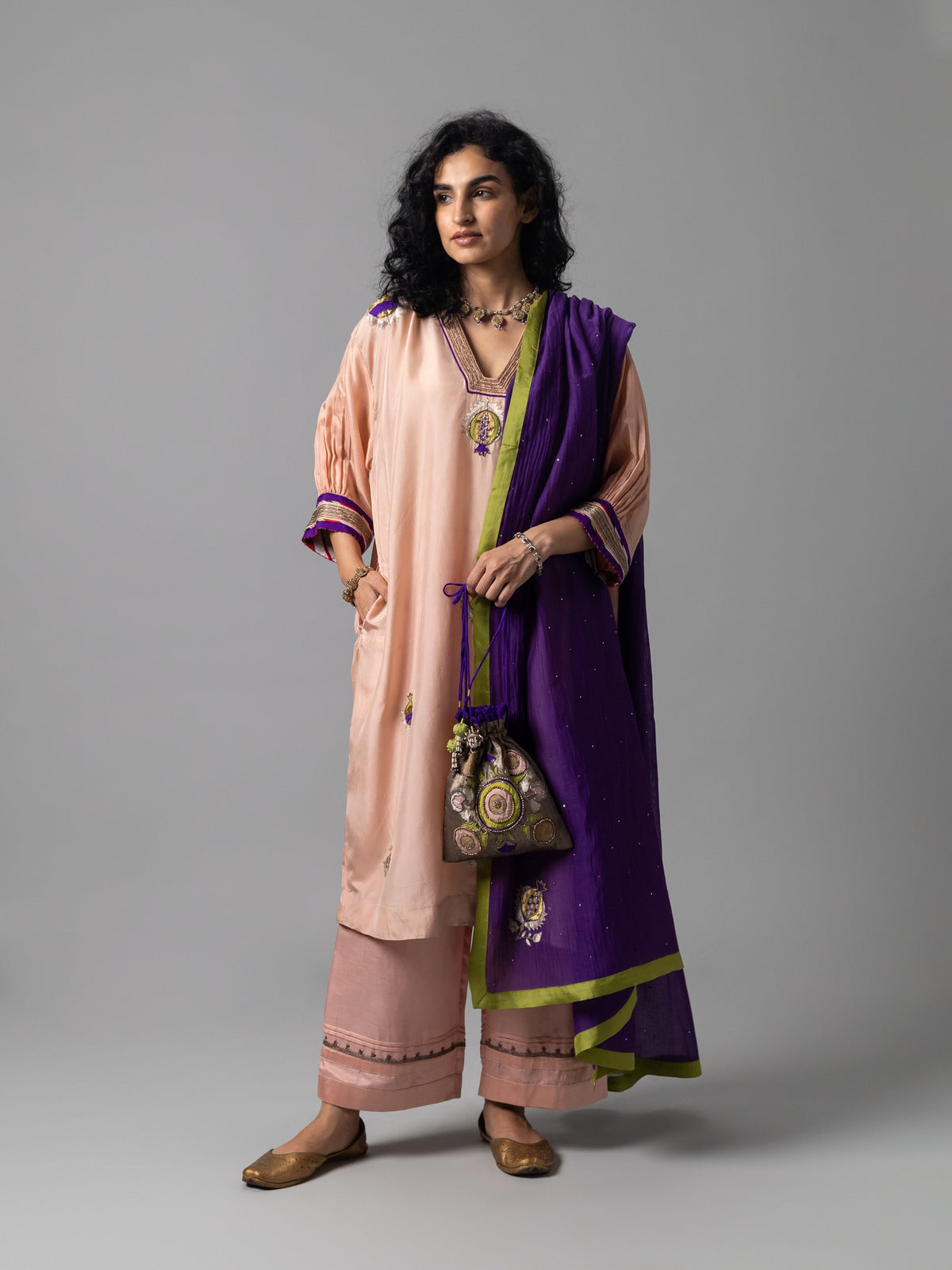 Anor Pink Kaftan