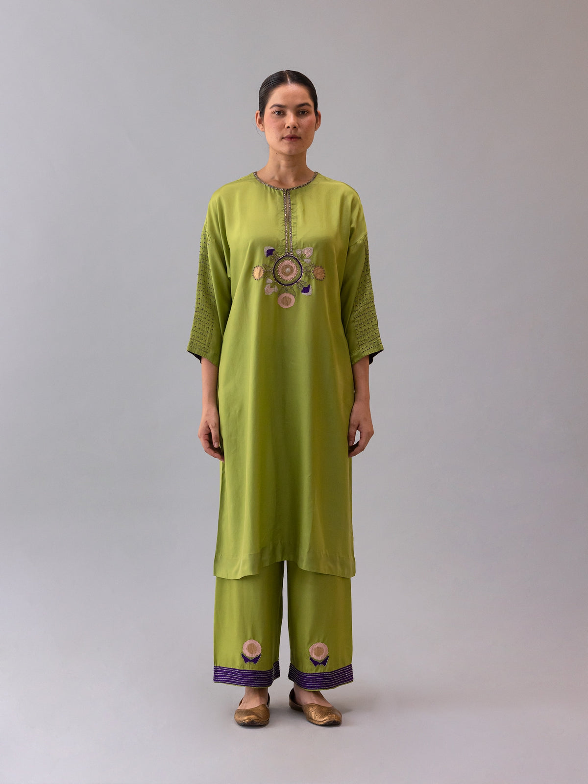 Rano Green Kaftan