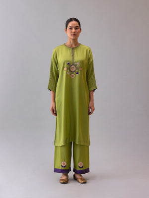 Rano Green Kaftan