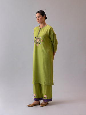 Rano Green Kaftan