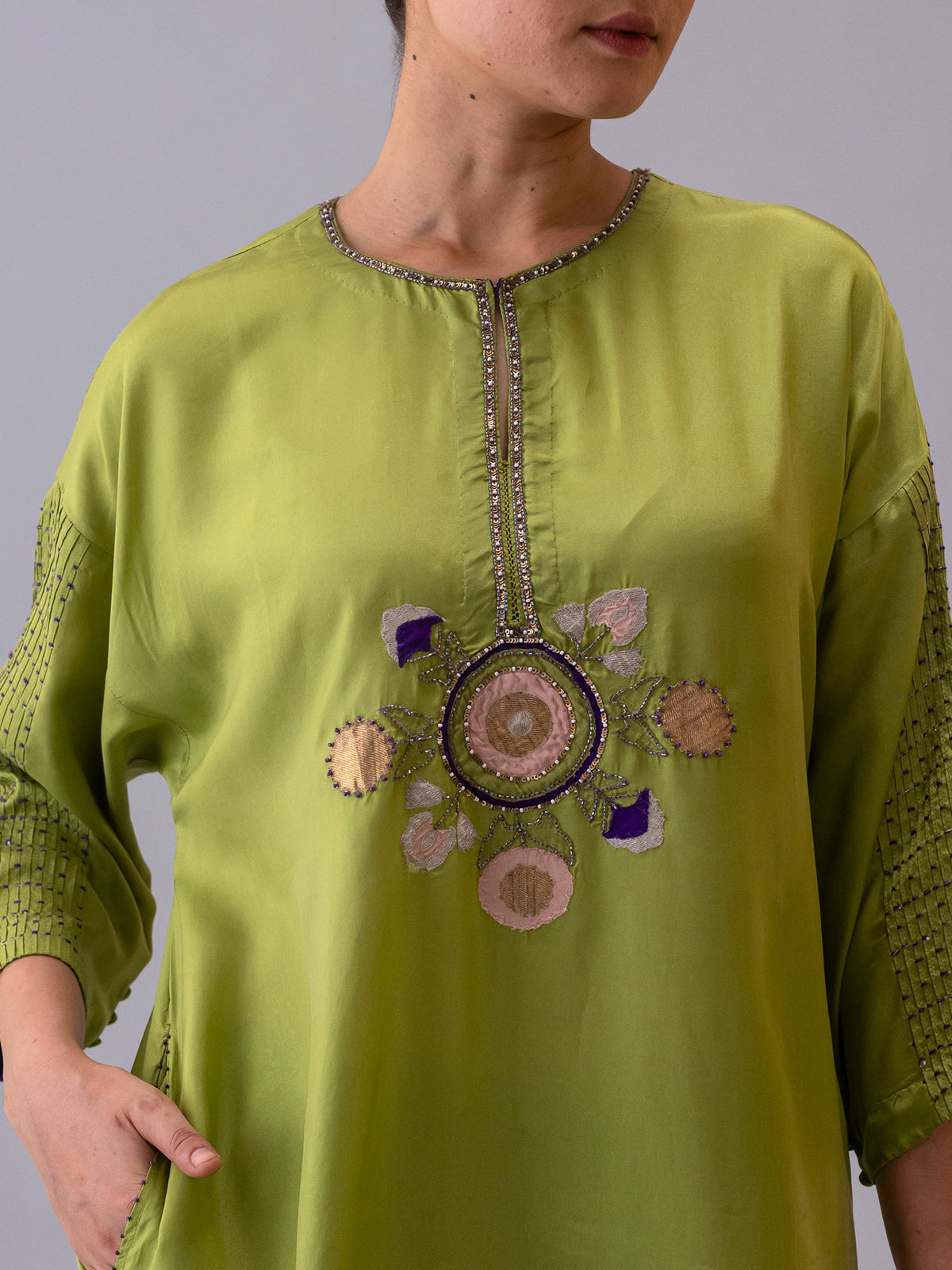 Rano Green Kaftan