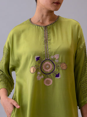 Rano Green Kaftan