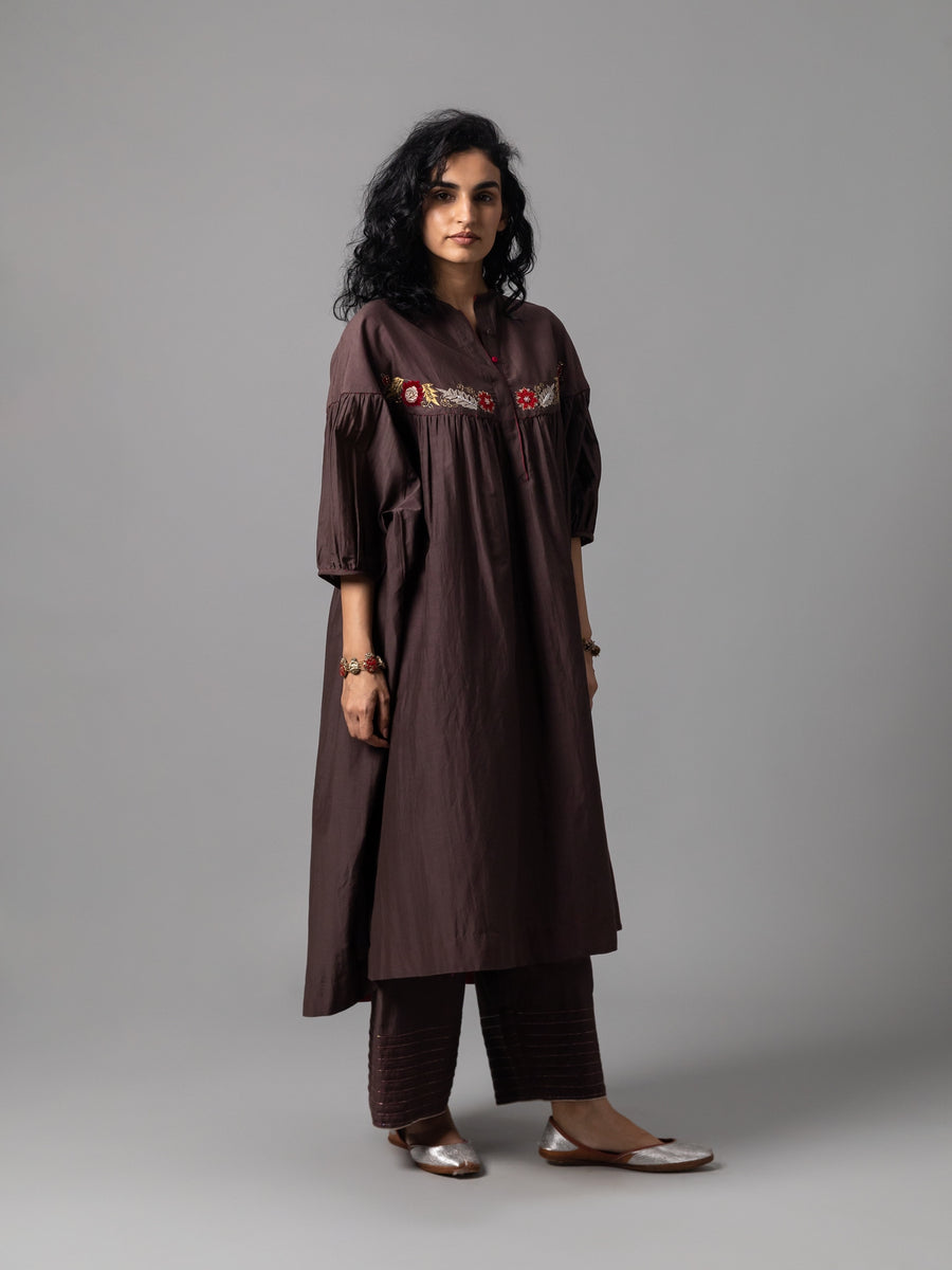 Nigora Brown Dress