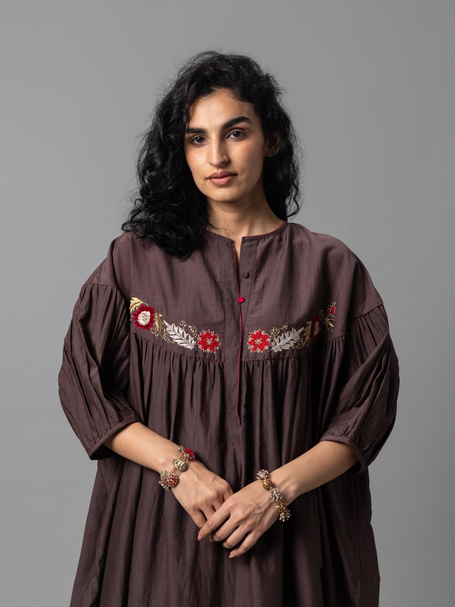 Nigora Brown Dress