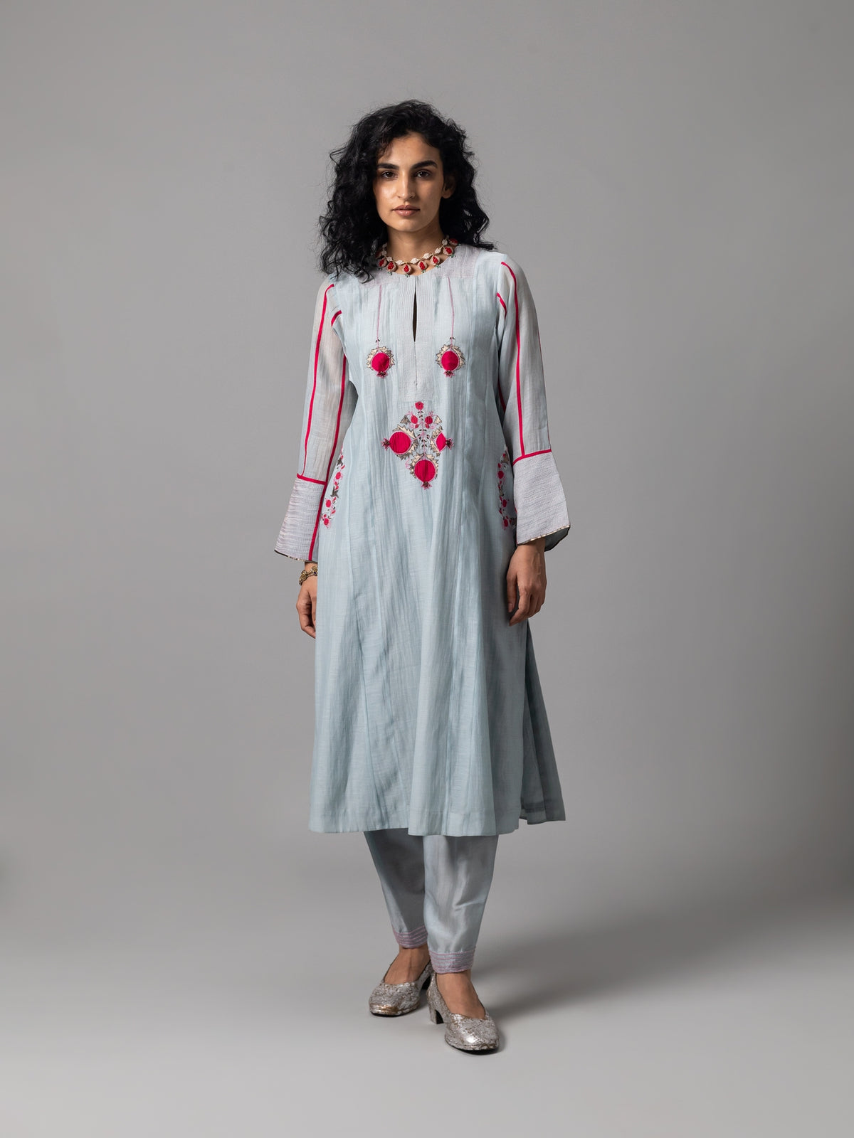 Falak Lt Blue Kurta