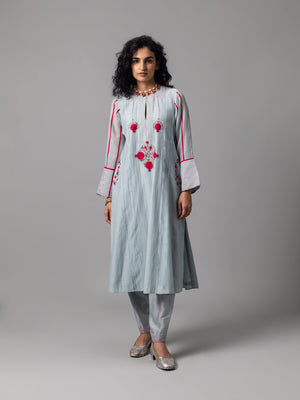 Falak Lt Blue Kurta