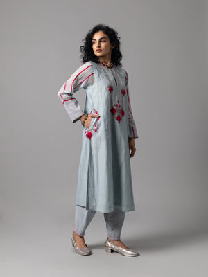 Falak Lt Blue Kurta