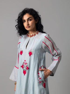 Falak Lt Blue Kurta