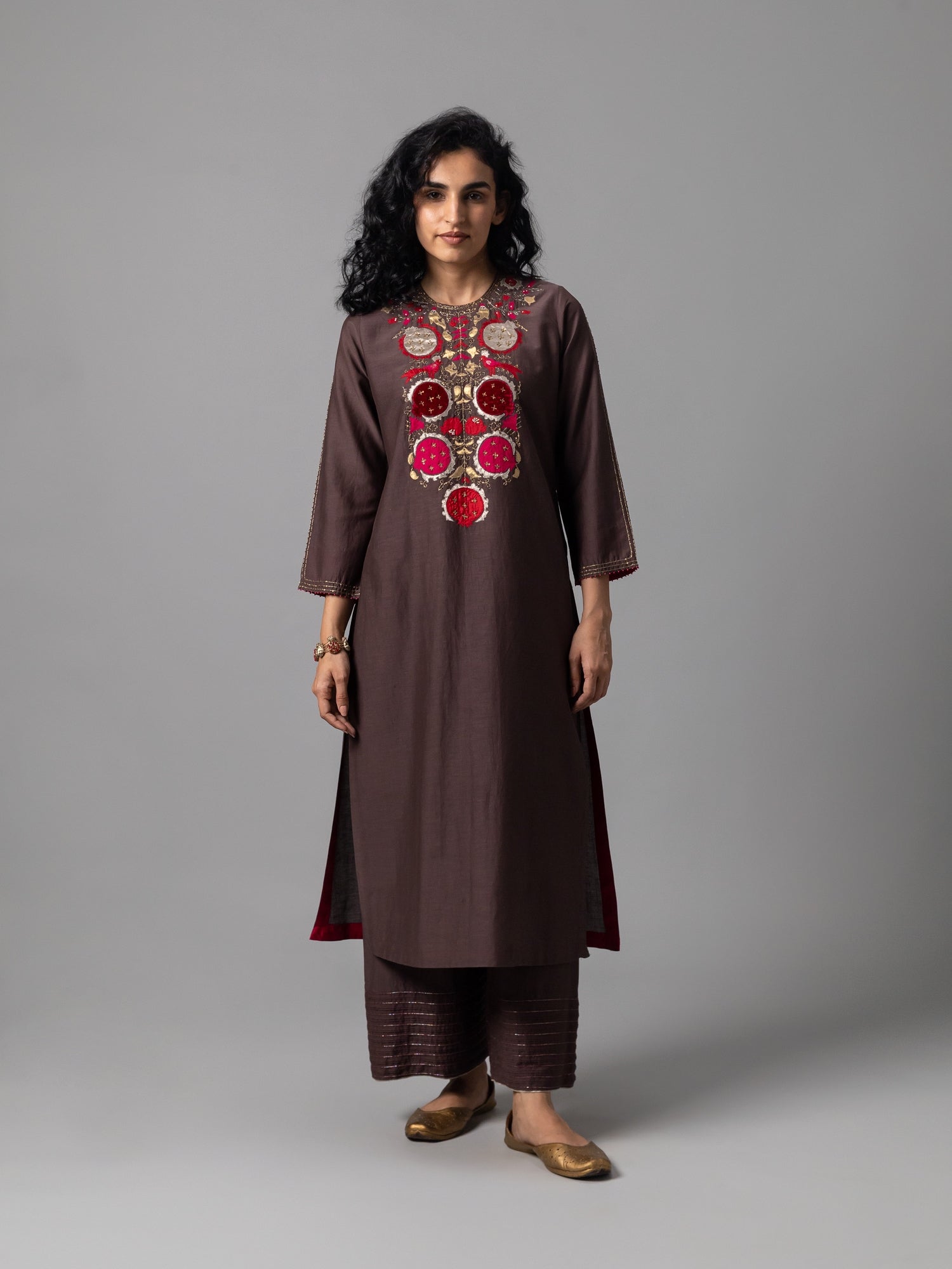 Zevor Brown Kurta