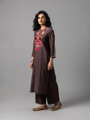 Zevor Brown Kurta