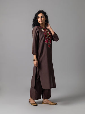 Zevor Brown Kurta