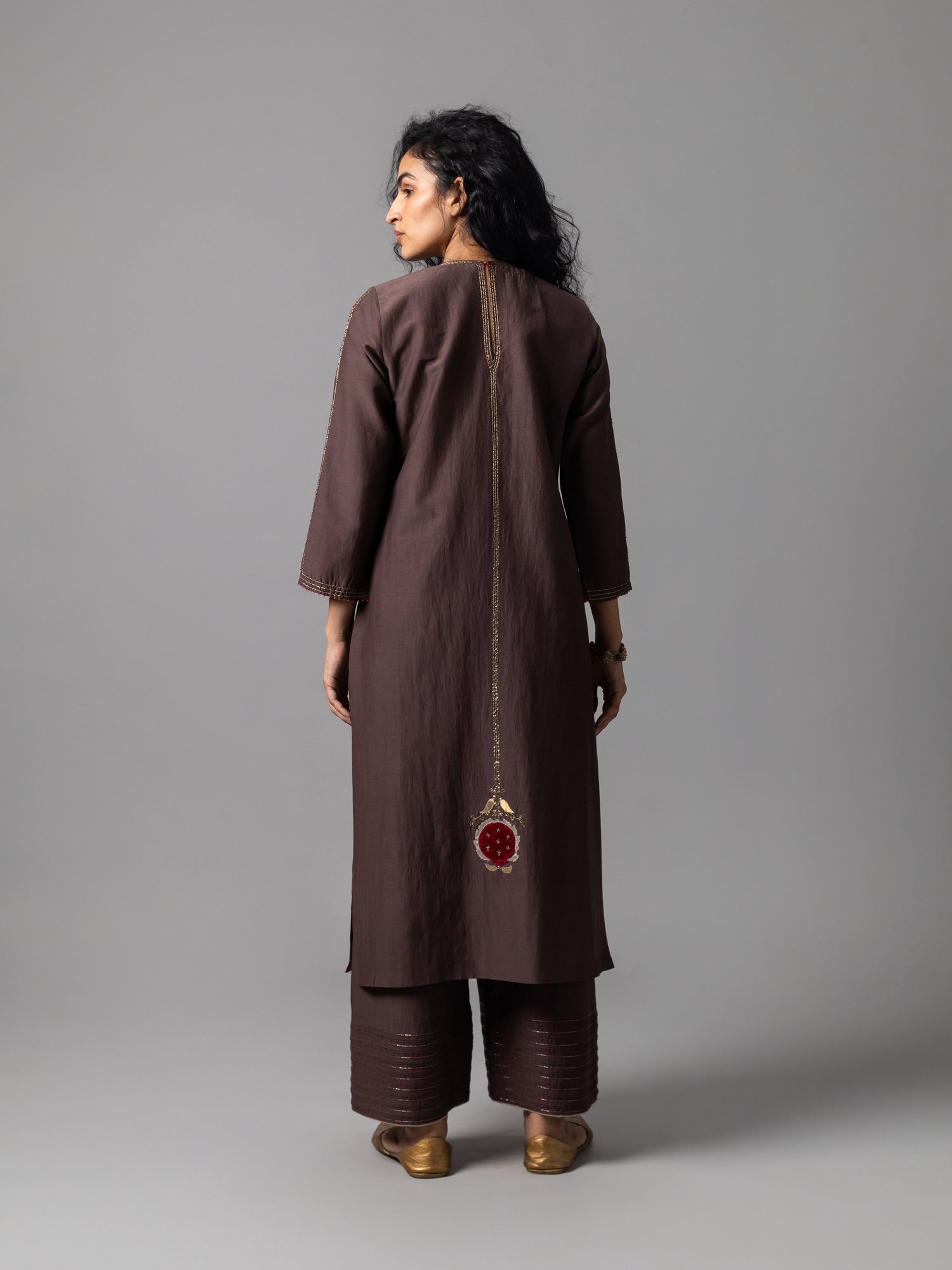 Zevor Brown Kurta