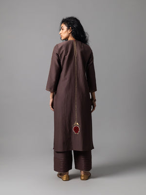 Zevor Brown Kurta