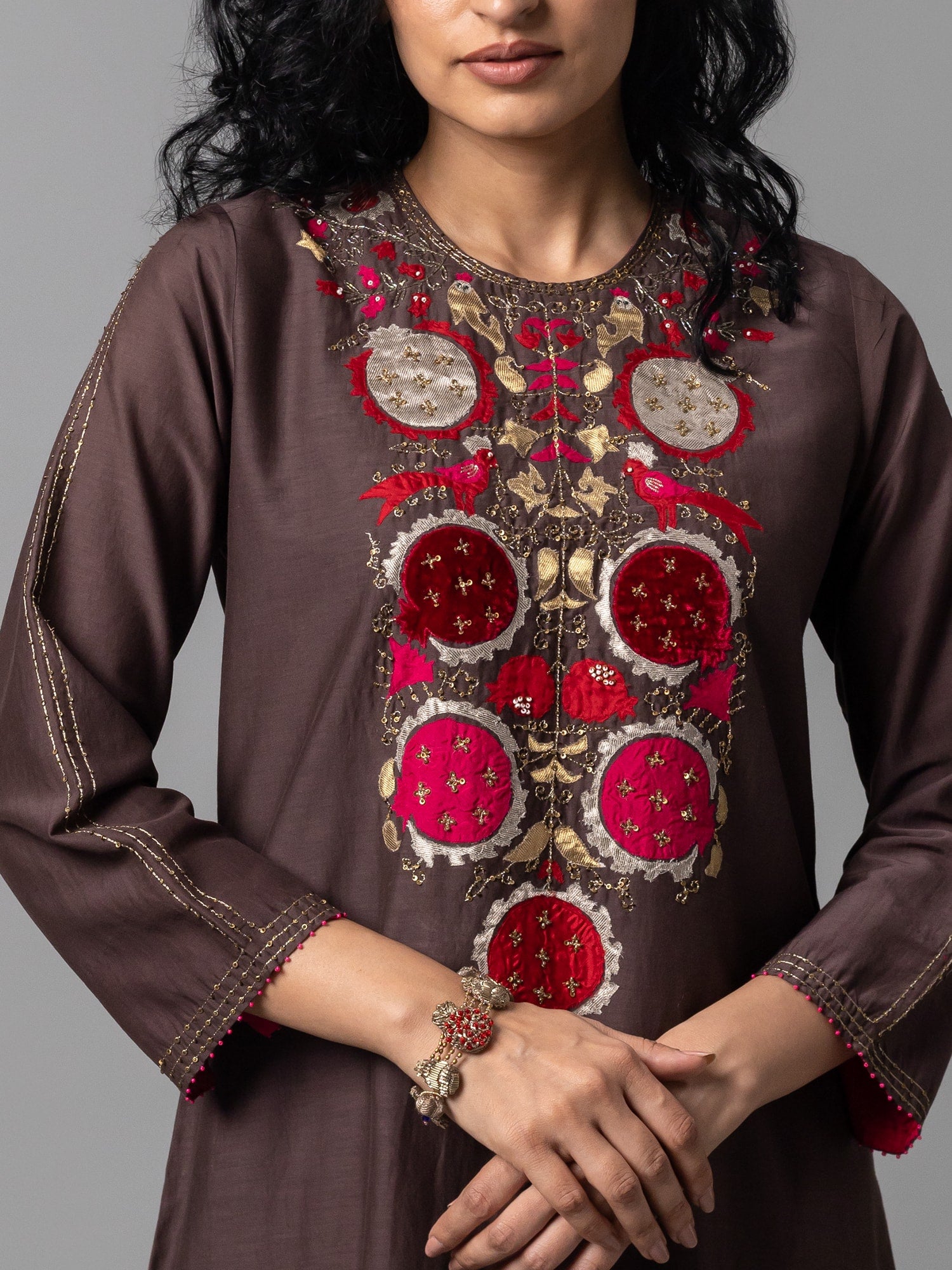 Zevor Brown Kurta
