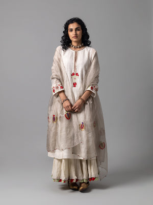 Sahro Silver Dupatta