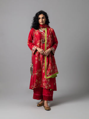 Eulnek Red Dupatta