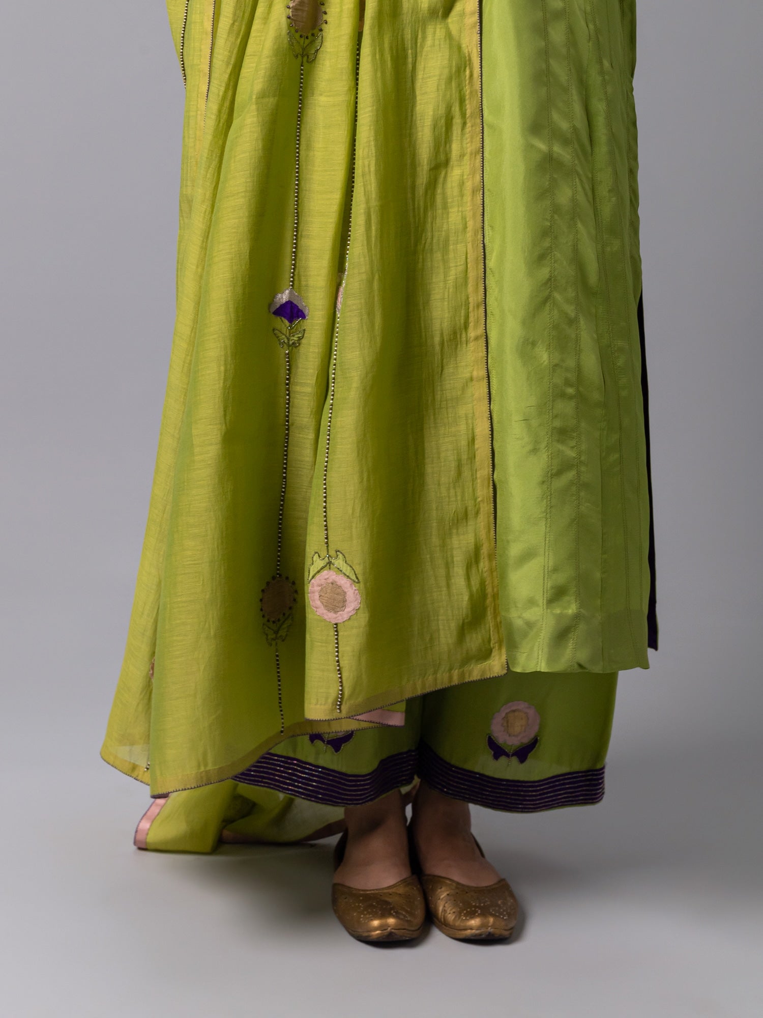 Gulbarhar Green Dupatta